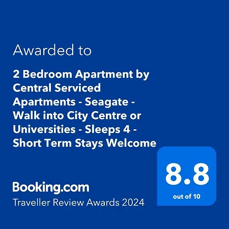 Central Serviced Apartments - 2 Bedroom - Walk Away From City Centre & Universities - Sleeps 4 - 3 X Double Beds - Smart Tvs In All Rooms - Short Term Stays Welcome - Walk Away From Train & Bus Station - Preferred Location For Short Stay In Dundee Exterior photo