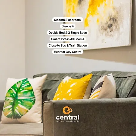 Central Serviced Apartments - 2 Bedroom - Walk Away From City Centre & Universities - Sleeps 4 - 3 X Double Beds - Smart Tvs In All Rooms - Short Term Stays Welcome - Walk Away From Train & Bus Station - Preferred Location For Short Stay In Dundee Exterior photo